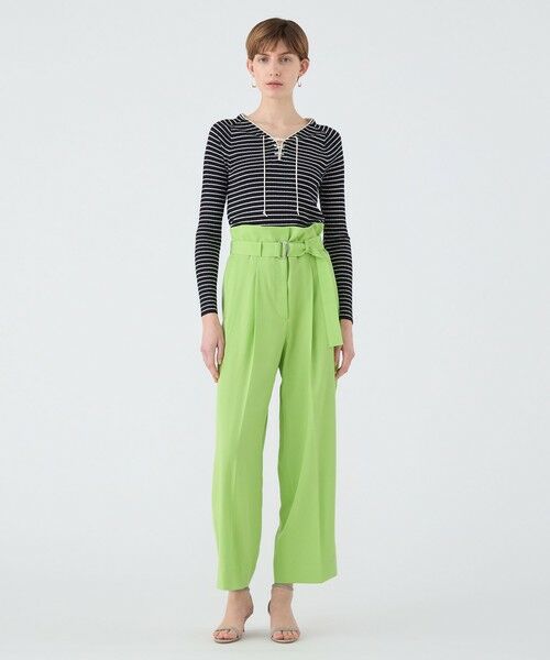 セール】 セルロースツイル ハイウエストテーパードパンツ （その他