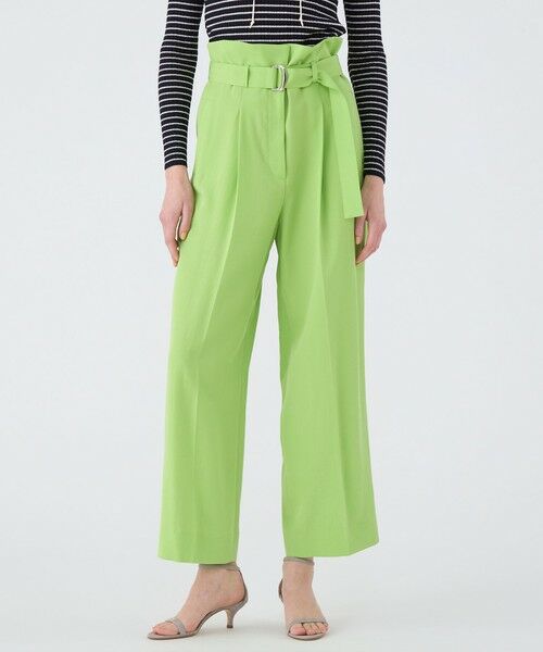 セール】 セルロースツイル ハイウエストテーパードパンツ （その他