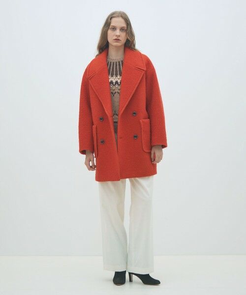 ブークレーボンディング ダブルブレストコート （その他アウター