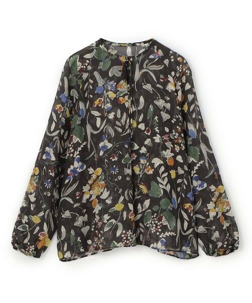 マンダフラワープリント ボウタイブラウス （シャツ・ブラウス