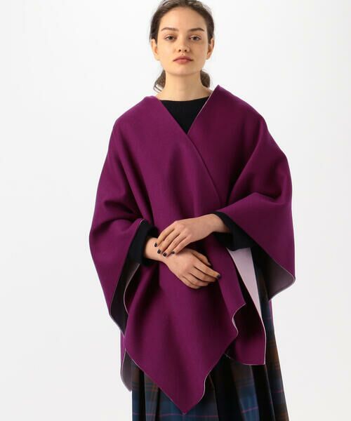 セール】 ウールカシミヤピコロール ポンチョ （ポンチョ