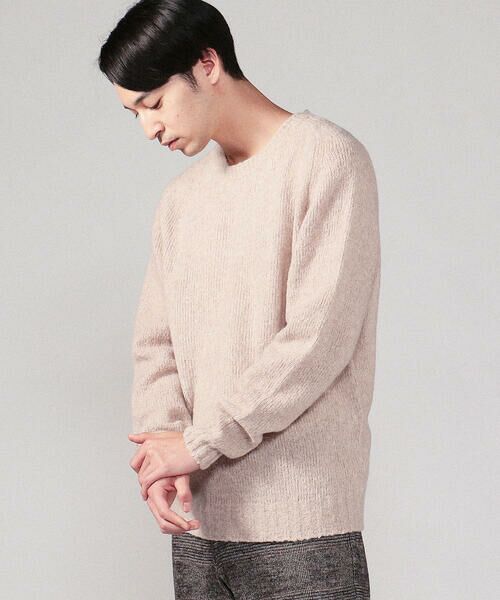 セール】 FEDELI ウールカシミヤブークレ クルーネックニット （ニット