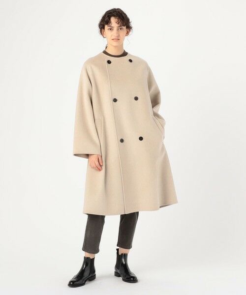 セール】 ウールダブルフェイス カラーレストレンチコート （その他