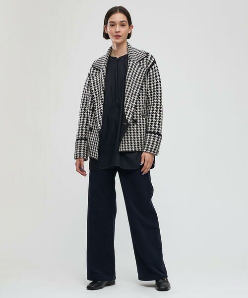 セール】 ダブルフェイスジャカード ダブルブレストジャケット