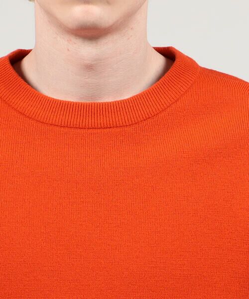 セール】 ウールナイロン ミラノリブ クルーネックプルオーバーニット