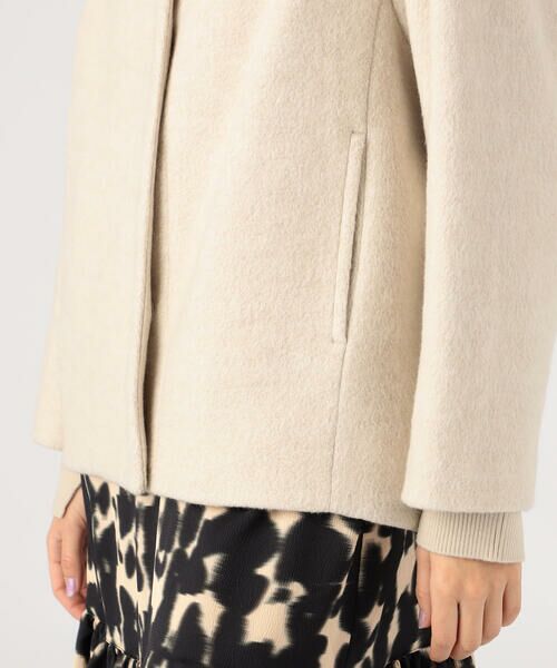 セール】 ウールパイルミルド ビルドネックショートコート （その他