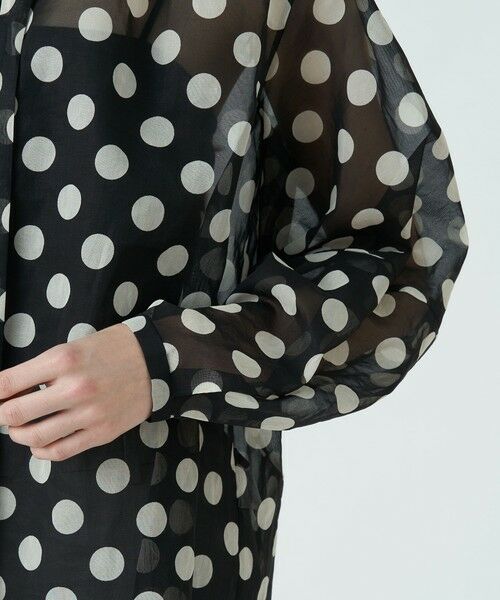 セール】 コインドットオーガンジー ボウタイブラウス （シャツ