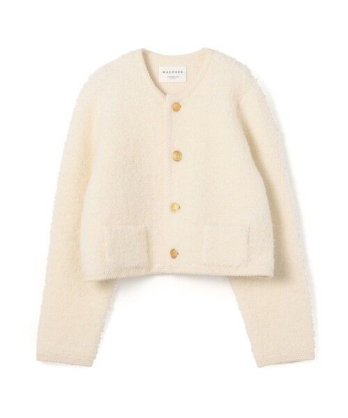 セール】 ムートン クルーネックカーディガン （カーディガン・ボレロ