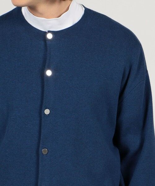 セール】 コットンカシミヤ クルーネックカーディガン （カーディガン