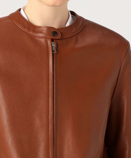 ラムレザー ジップアップブルゾン （レザーブルゾン・ジャケット