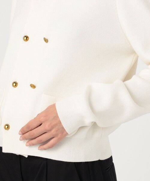 コットンカシミヤ ダブルボタンカーディガン （カーディガン・ボレロ