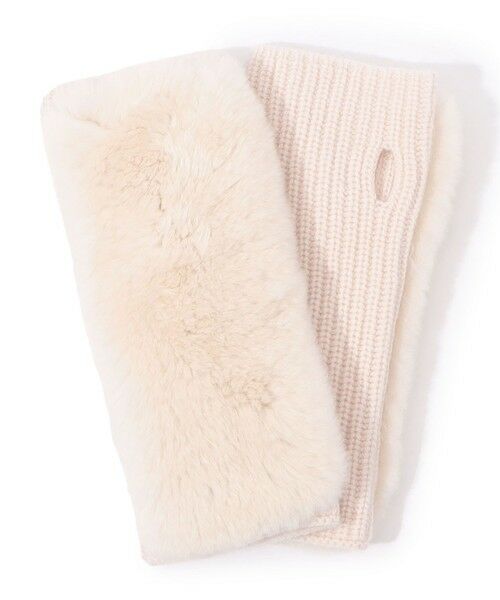 セール】 YVES SALOMON レッキスファーコンビグローブ （手袋