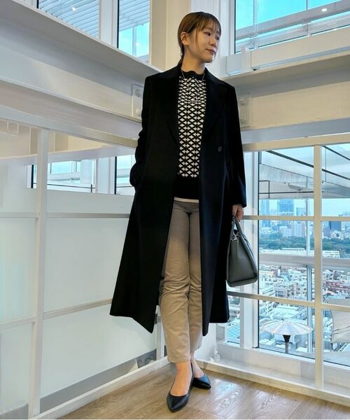 日本製／2WAY衿】スタンドカラー ロングコート （その他アウター