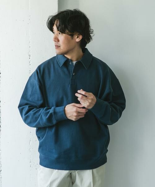 セール】 裏毛スウェットポロプルオーバー （スウェット）｜URBAN