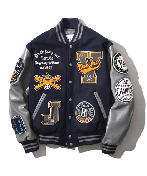 セール】 プレミアムスタジアムジャンパー （レザーブルゾン