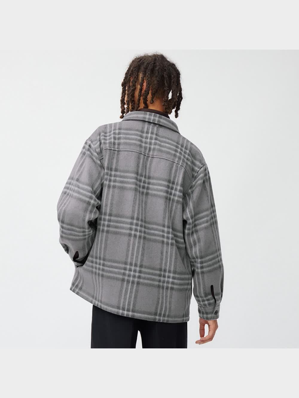 GU公式 | シャギーチェックオーバーサイズシャツ(長袖)