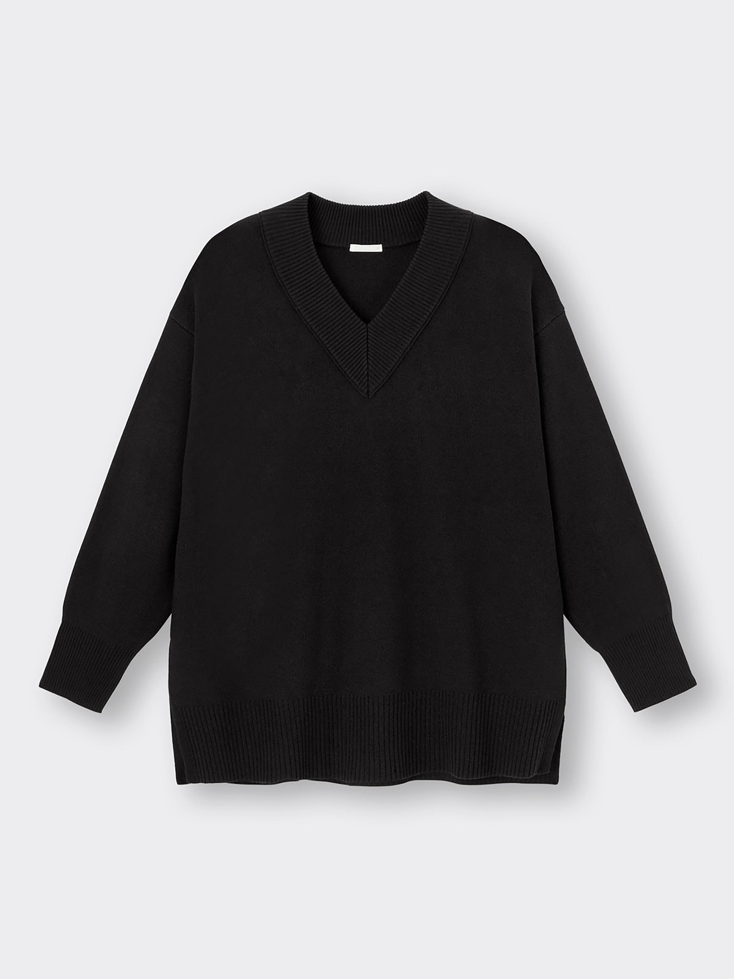 GU公式 | オーバーサイズVネックセーター(長袖)+E(セットアップ可能)