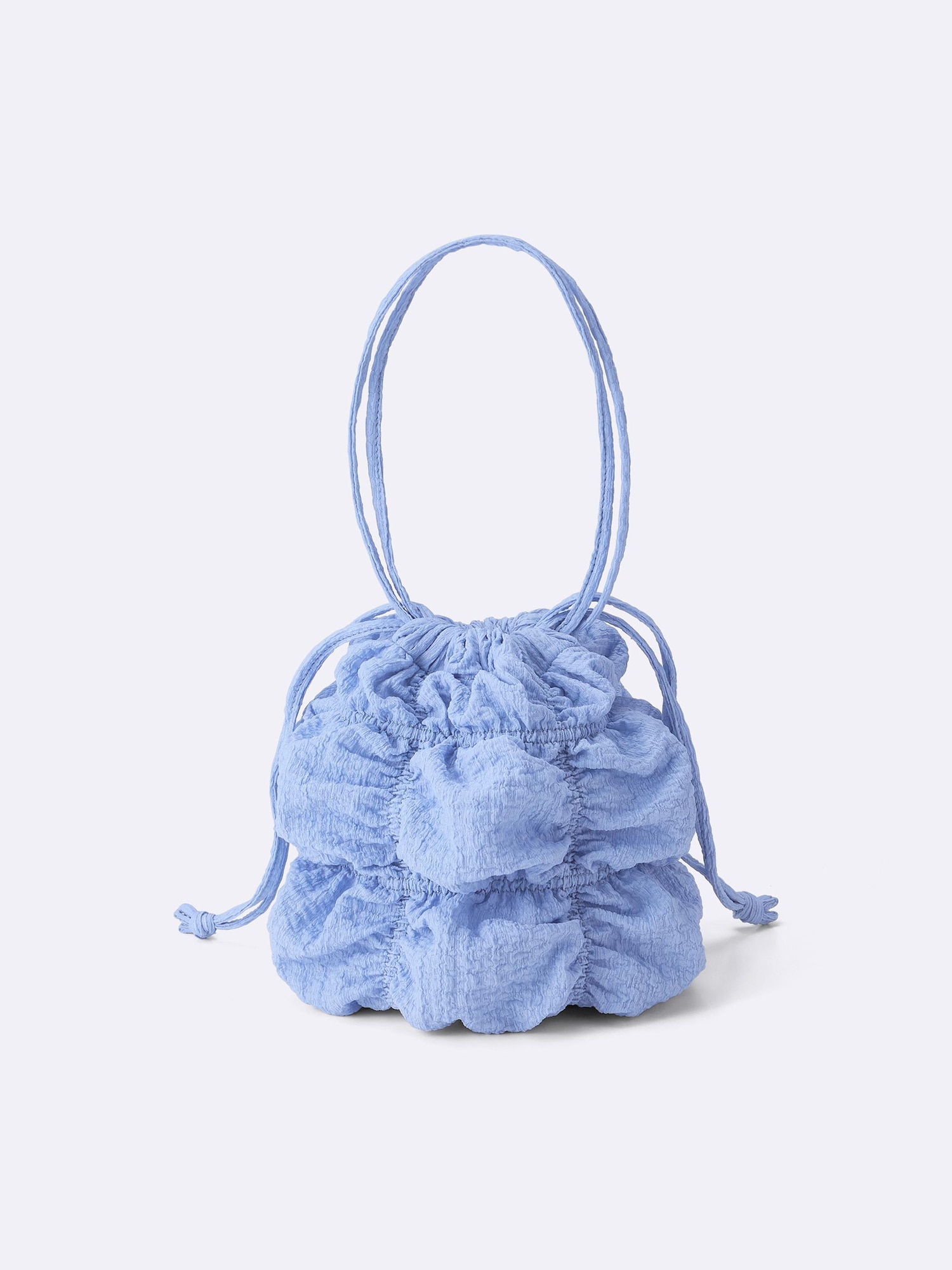 GU公式 | シャーリングドローストリングバッグ+E