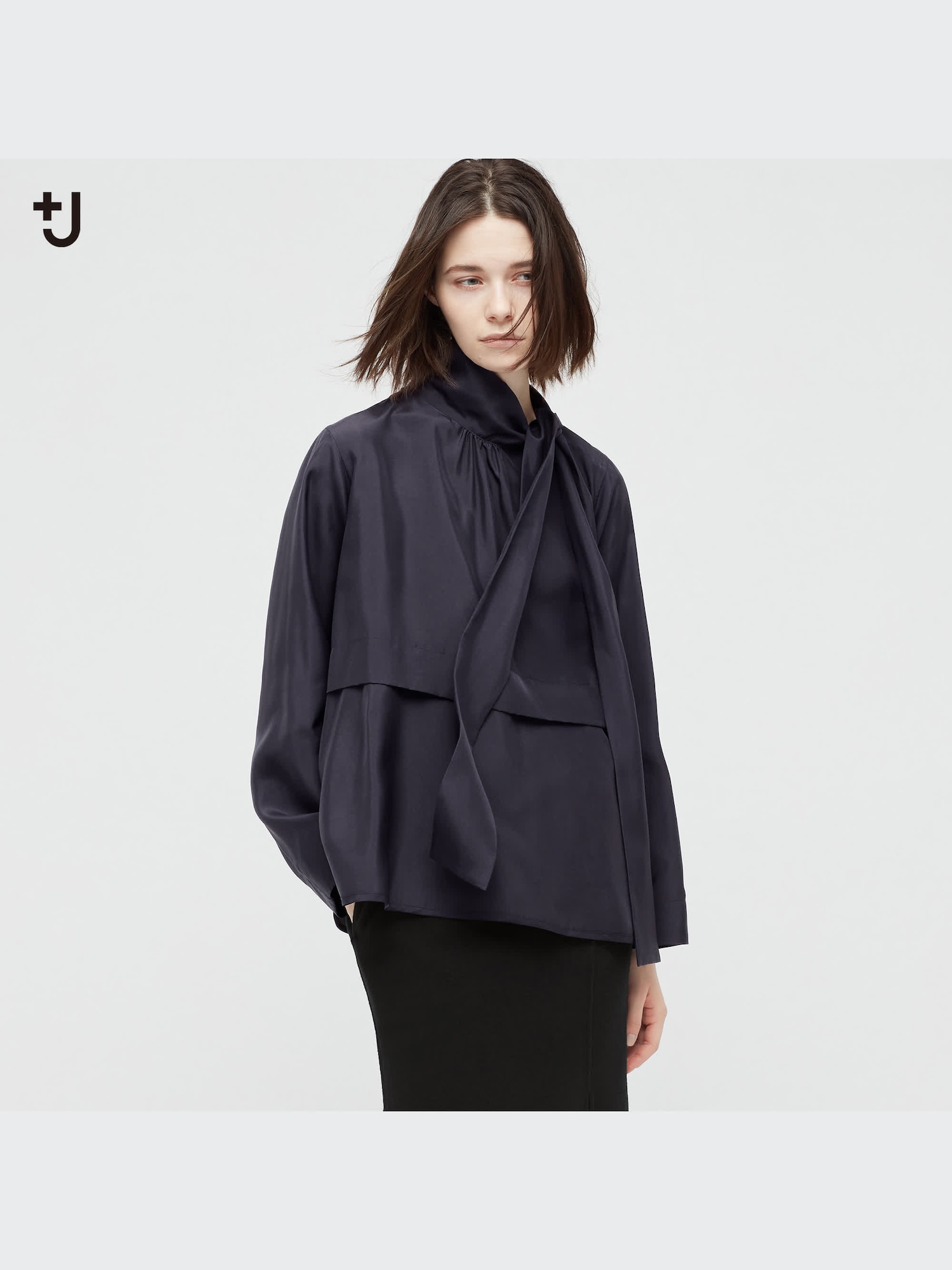 ユニクロ公式 | シルクボウタイブラウス（長袖）