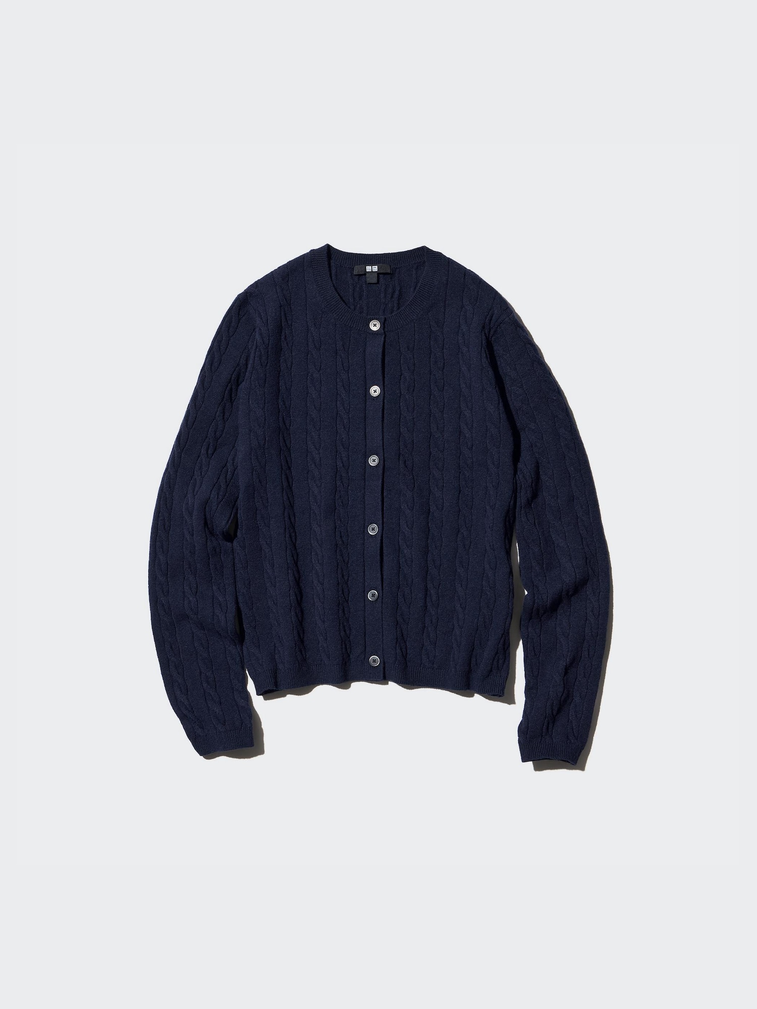 ユニクロ公式 | ケーブルクルーネックカーディガン