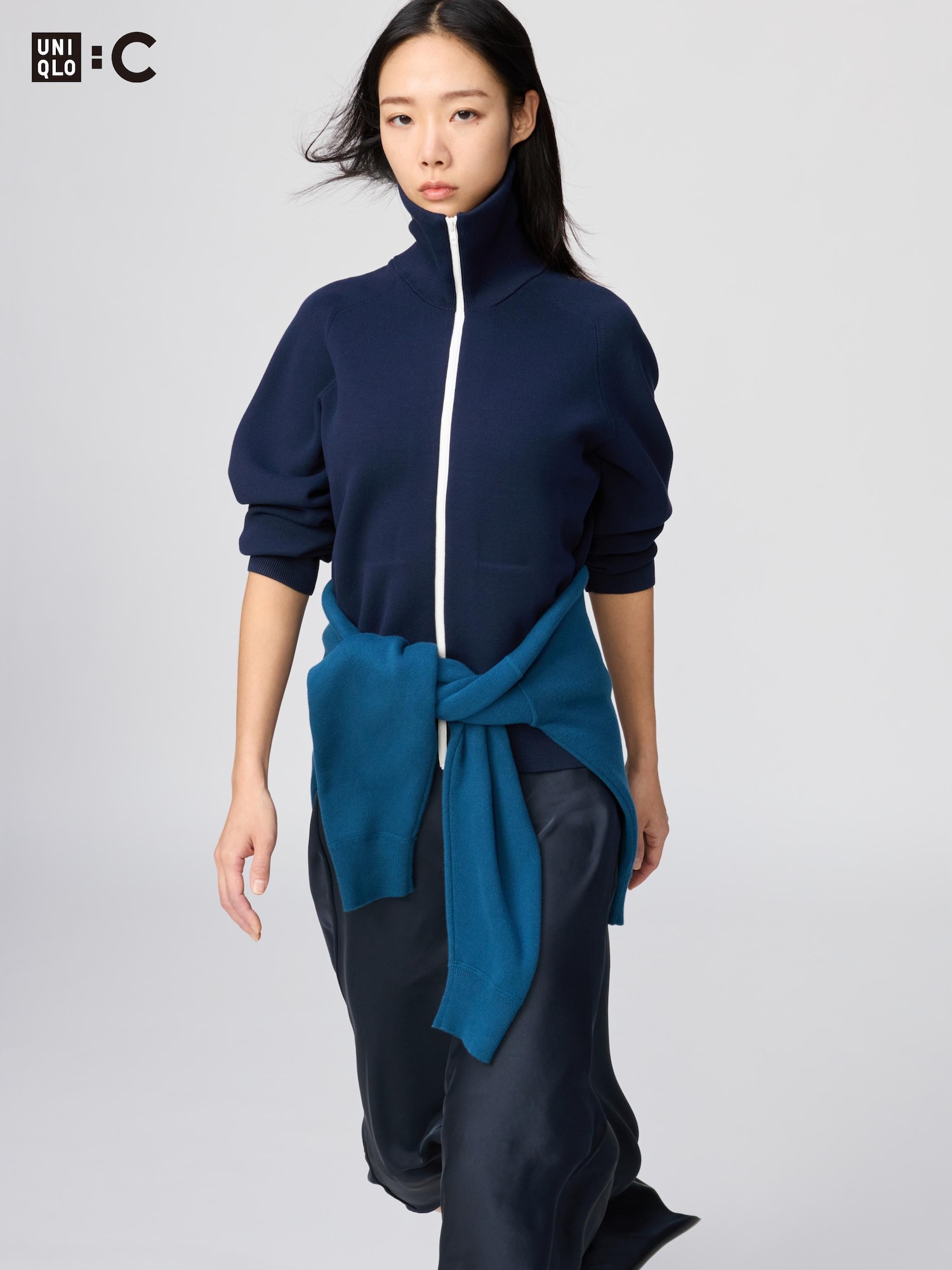 ユニクロ公式 | ミラノリブフルジップカーディガン