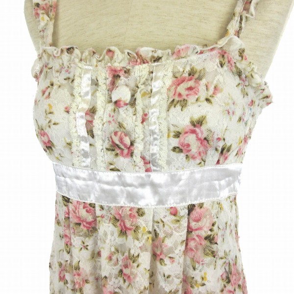 LIZ LISA リズリサ 総レース キャミソール チュニック お花付 LIZ LISA