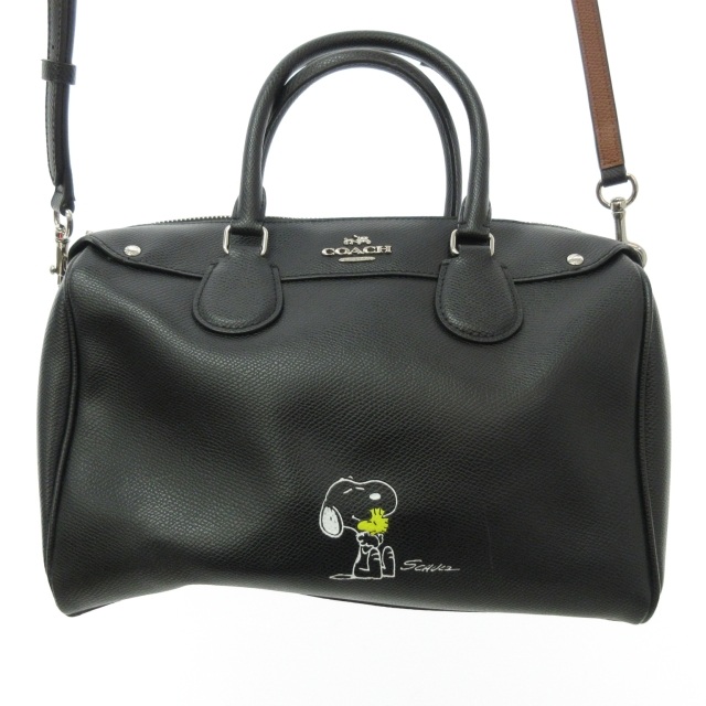 スヌーピー サッチェル コーチ ミニベネット ショルダーバッグ 本革