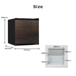 ヨドバシ.com - TOHOTAIYO トーホータイヨー 1ドア冷凍庫 32L ダーク