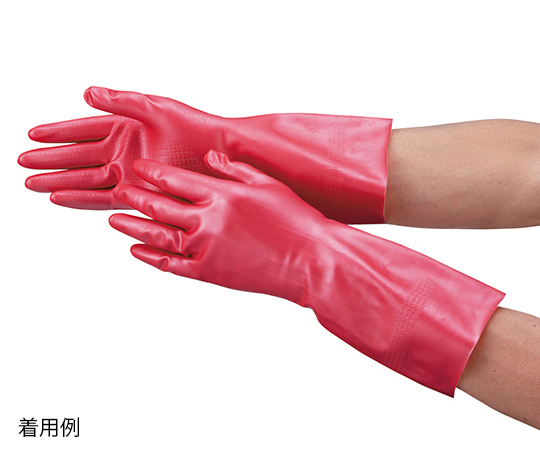 3-8083-02 天然ゴム手袋 (ワークサヤン) M ピンク ダンロップホーム