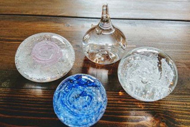 島根・出雲・ガラス細工】溶ける色ガラス！ペーパーウェイト（文鎮