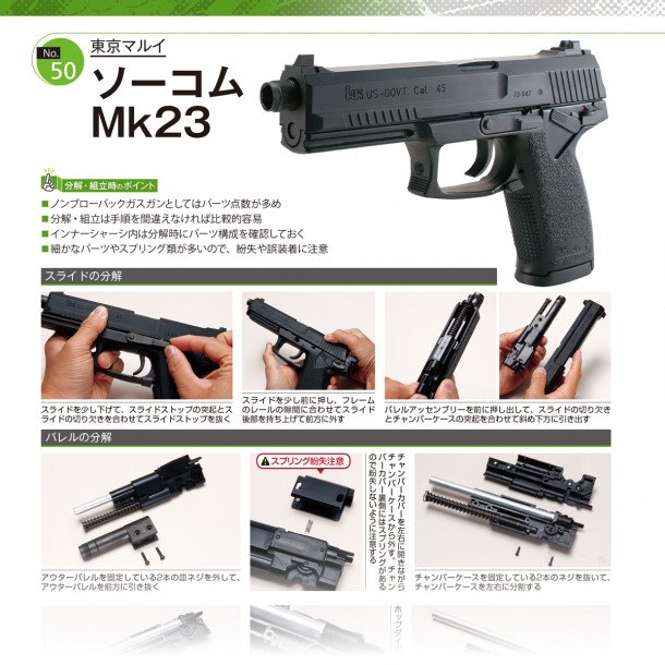 人気のハンドガン6種追加! トイガン解体新書分冊化第4弾配信開始