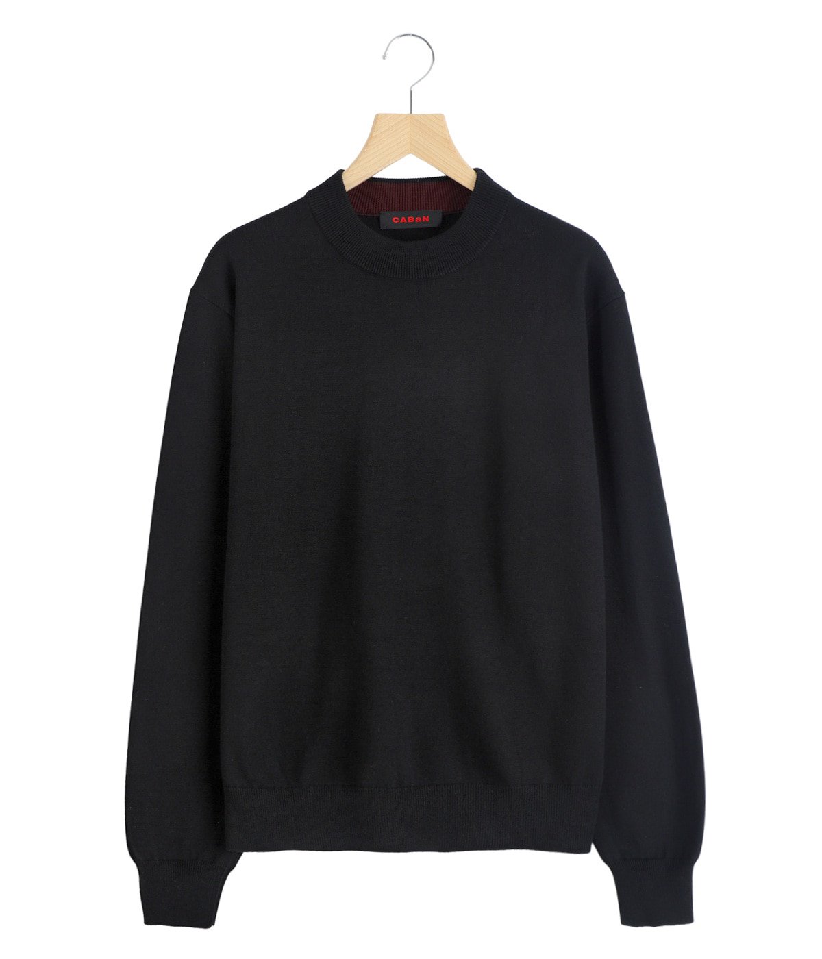 コットンカシミヤ プレーンモックネックプルオーバー | CABaN(キャバン