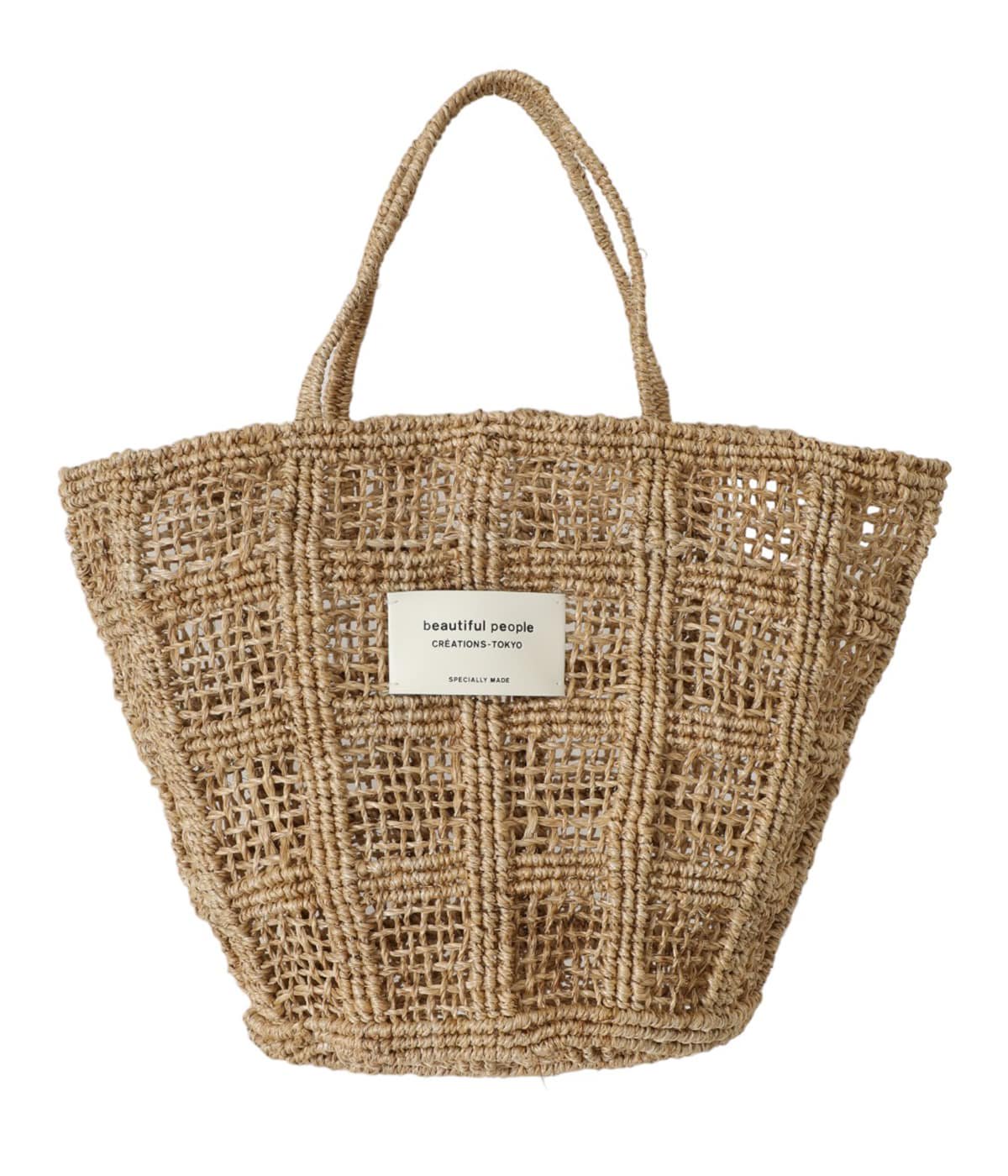 レディース】abaca knitting tote bag S | beautiful people