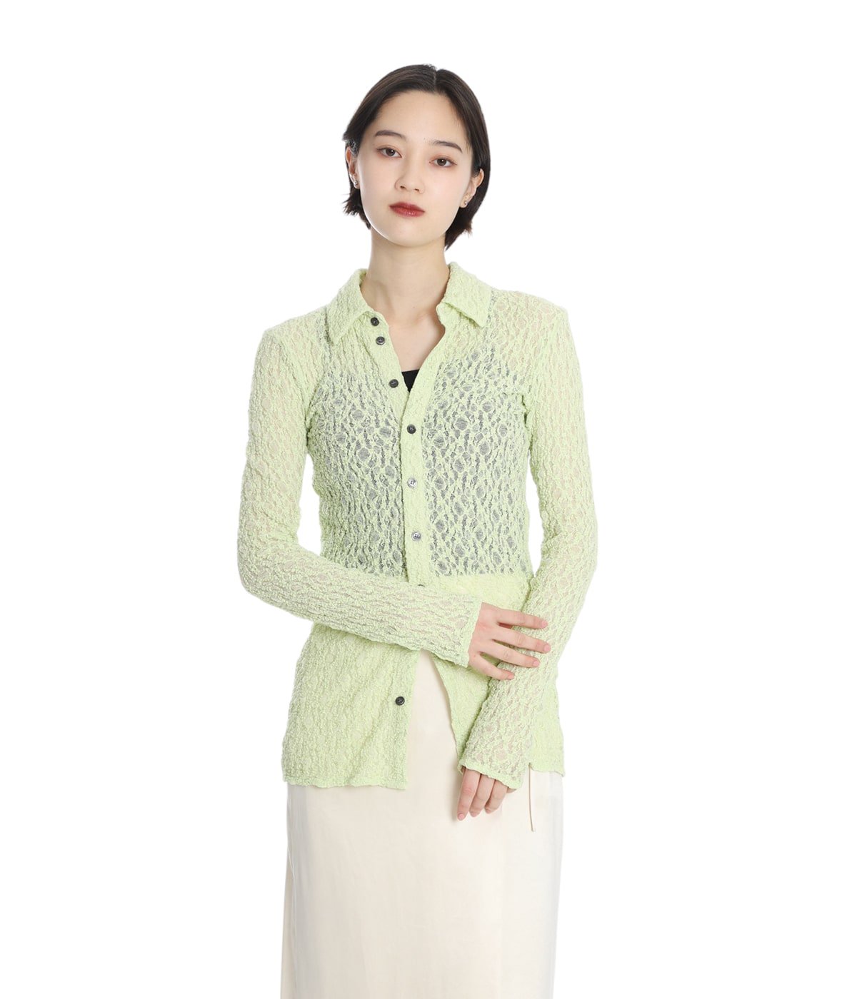 レディース】LADY LACE SHIRT | CLANE(クラネ) / トップス 長袖シャツ