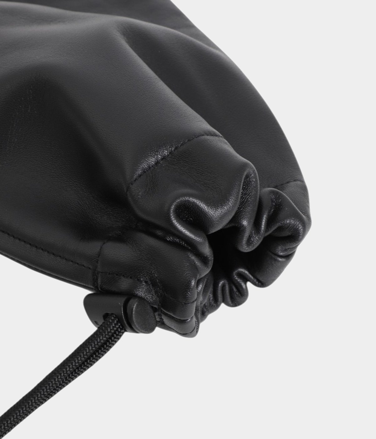 WACKOMARIA ワコマリア LEATHER DRAWSTRING BAG WACKOMARIA ワコマリア