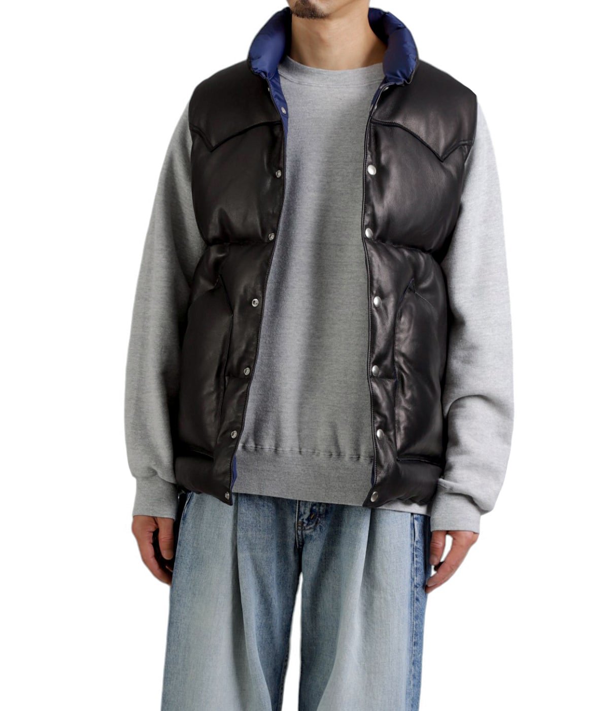 Leather Down Vest | KAPTAIN SUNSHINE(キャプテンサンシャイン