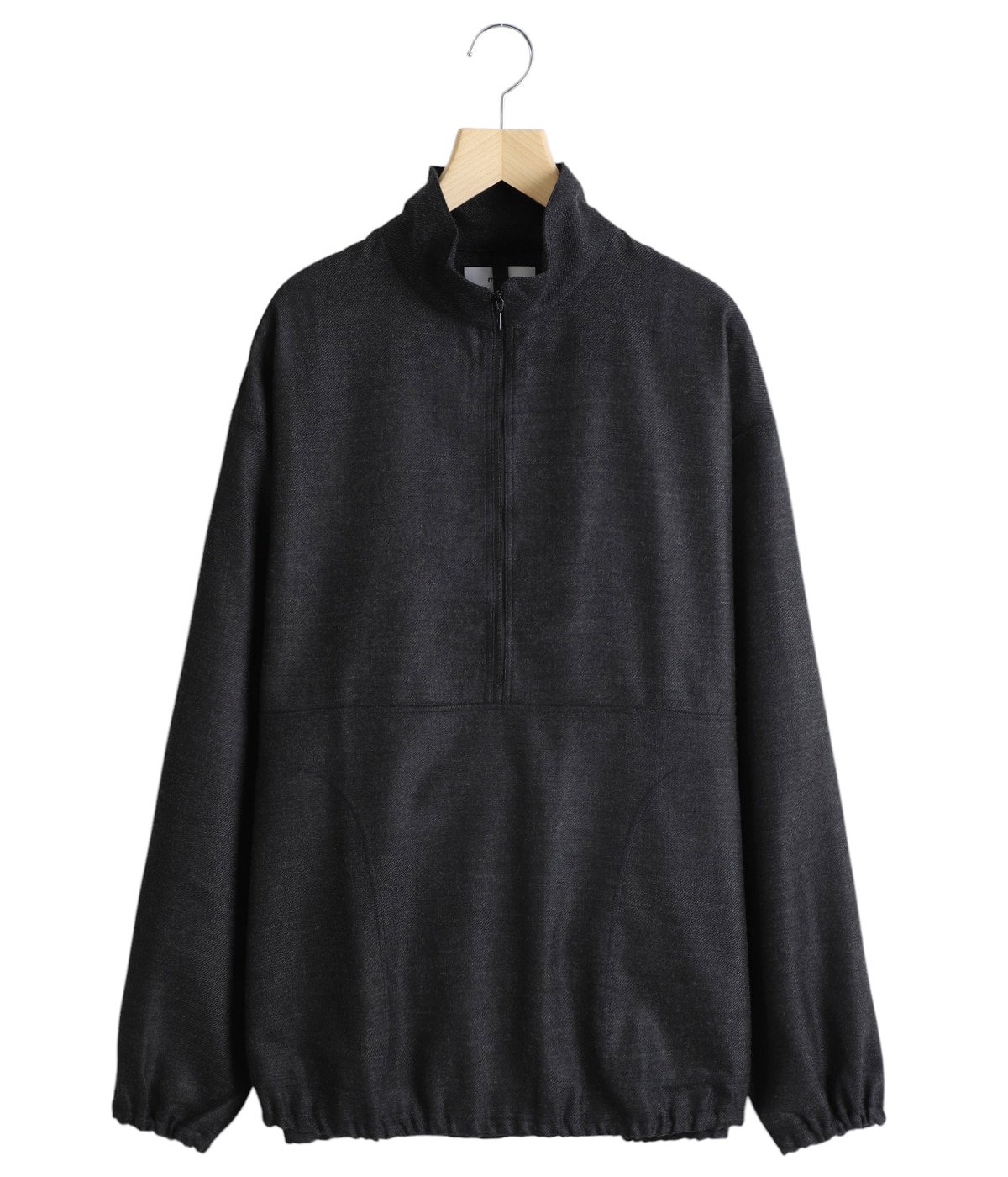 HALF ZIP TRACK JACKET - 2/32 WOOL SOFT FLANNEL - | marka(マーカ