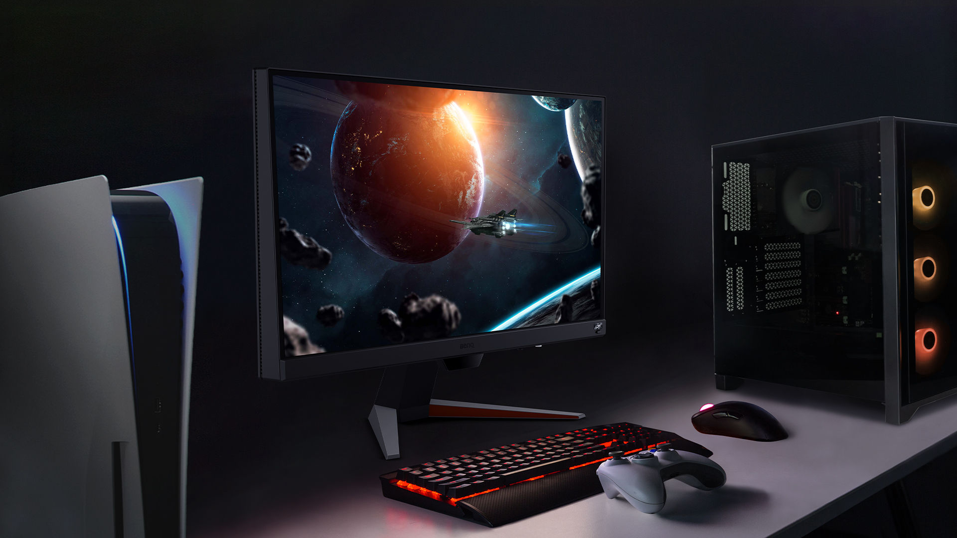 BenQ mobiuz 165hz ゲーミングモニターex240n 動作確認済み Amazon.co