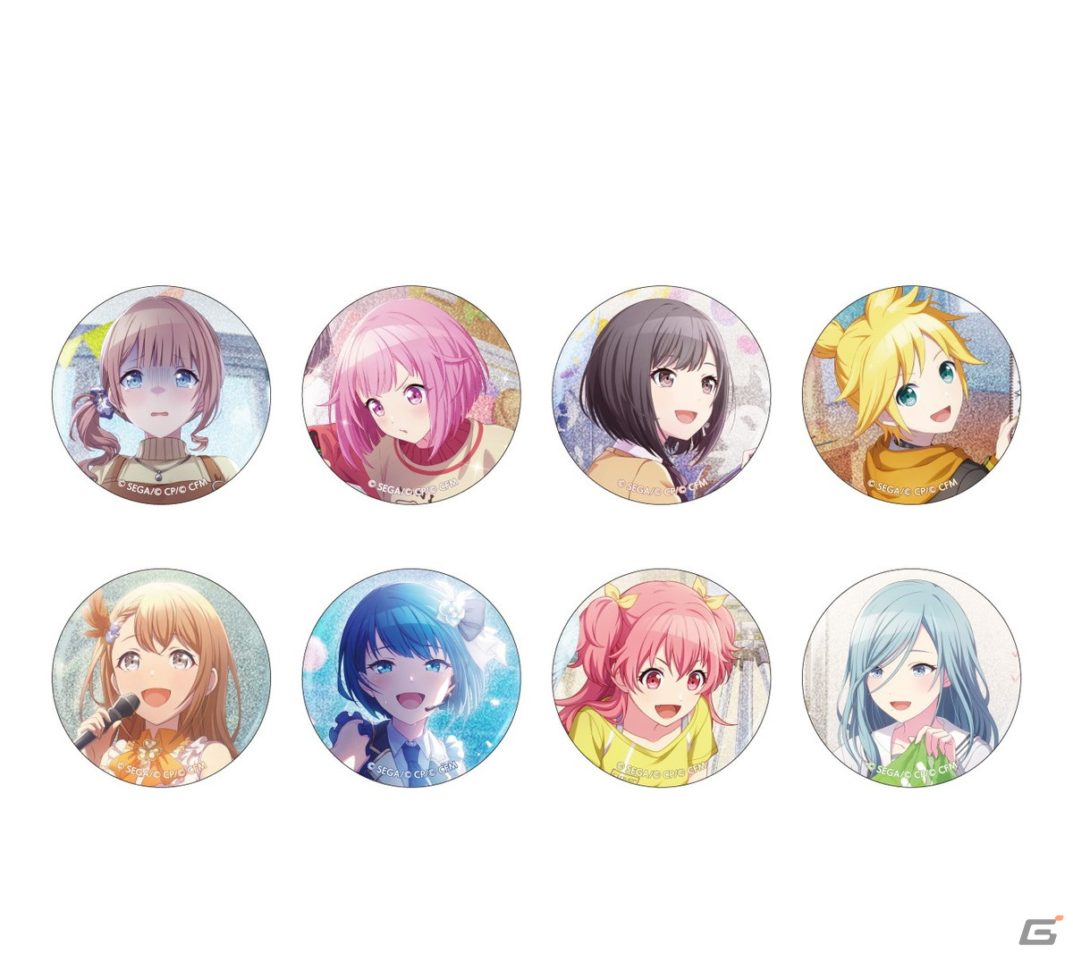 プロセカ」グリッター缶バッジ イベントイラストコレクション vol.23