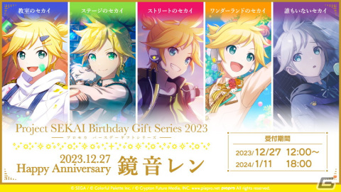 プロセカ」鏡音リンと鏡音レンからお返しセットが届く「バースデー