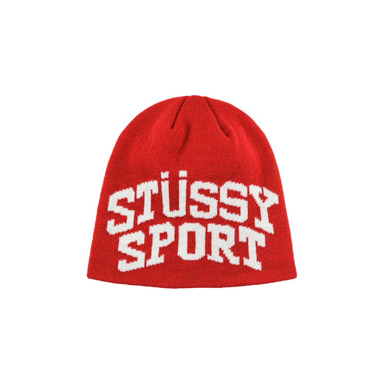 Buy Stussy Sport Jacquard Skullcap Beanie 'Red' - 1321153 RED | GOAT