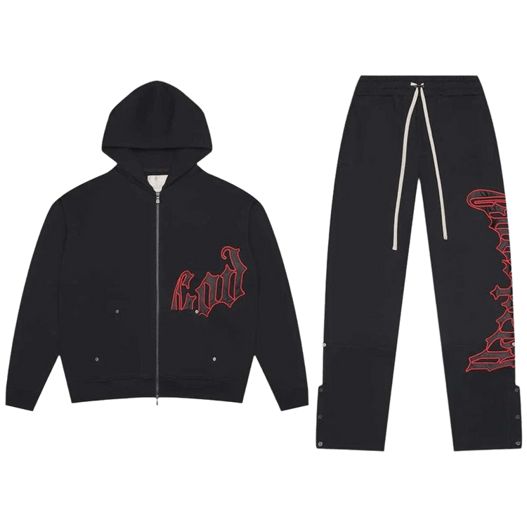 Buy Godspeed OG Logo Sweatsuit V2 'Black/Red' - 11652
