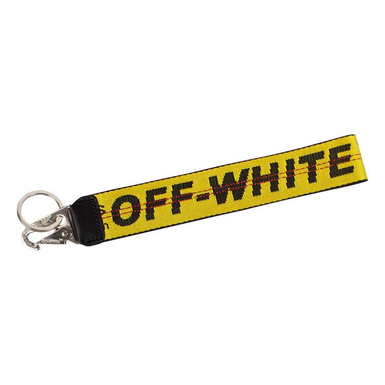 Buy Off-White Industrial Logo Keychain 'Yellow
