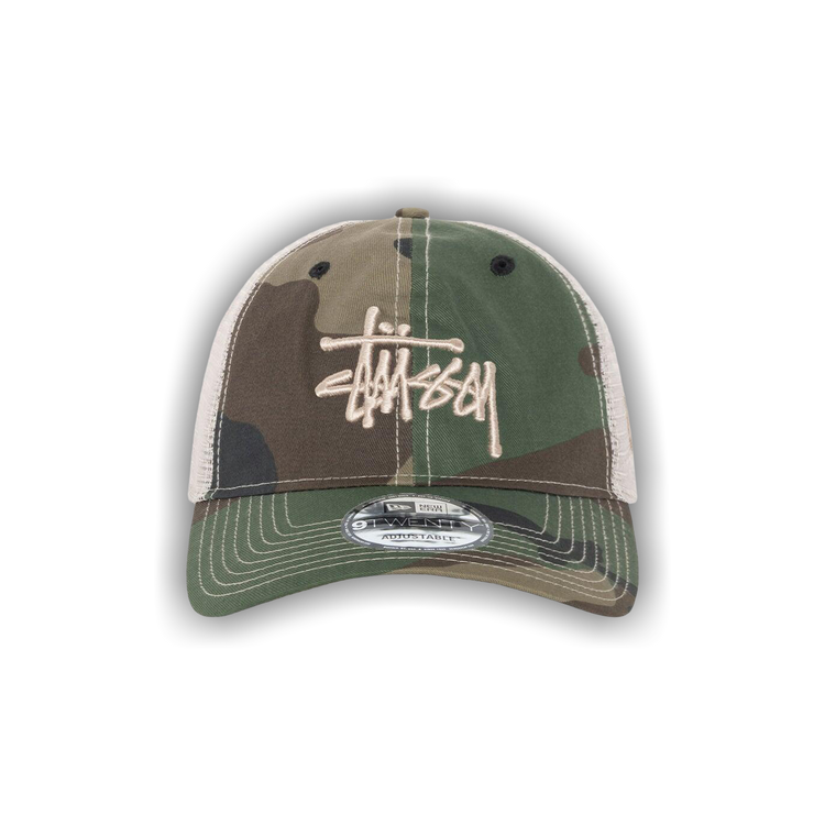 Buy Stussy New Era 9TWENTY Basic Trucker 'Woodland Camo' - 1311126