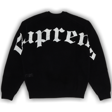 Buy Supreme Old English Printed Sweater 'Black' - SS25SK38 BLACK