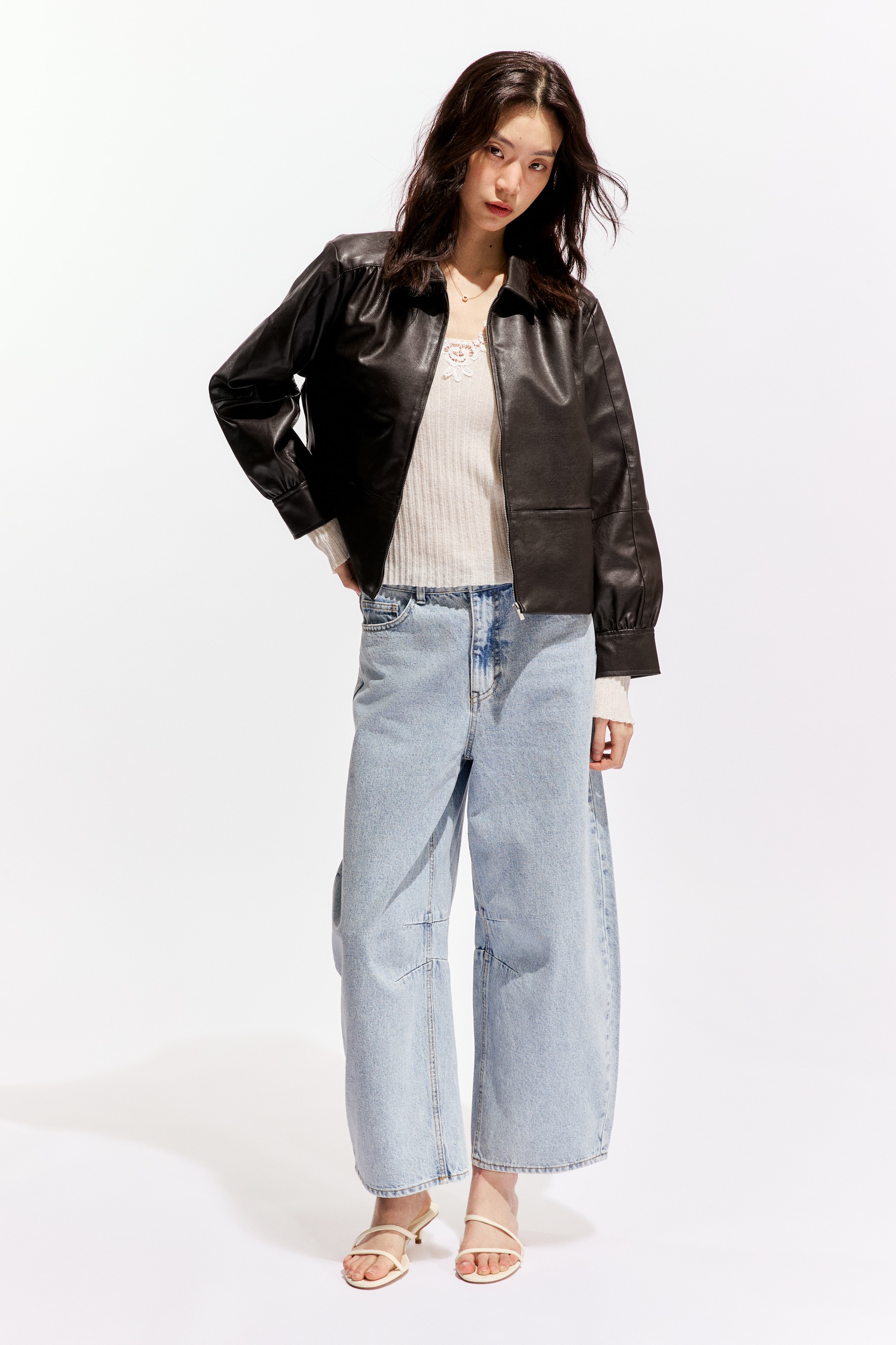 コーティングジャケット - ダークブラウン - レディース | H&M JP