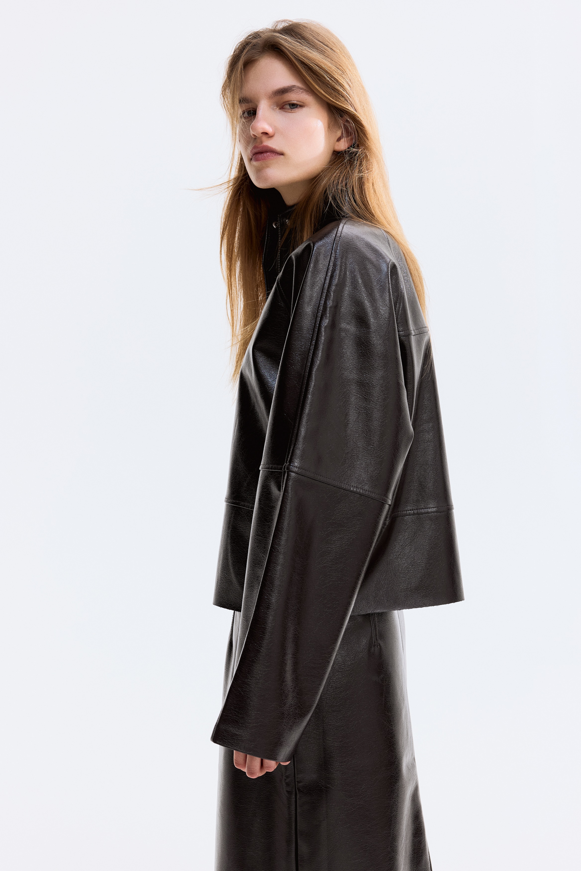 コーティングジャケット - ダークブラウン - レディース | H&M JP