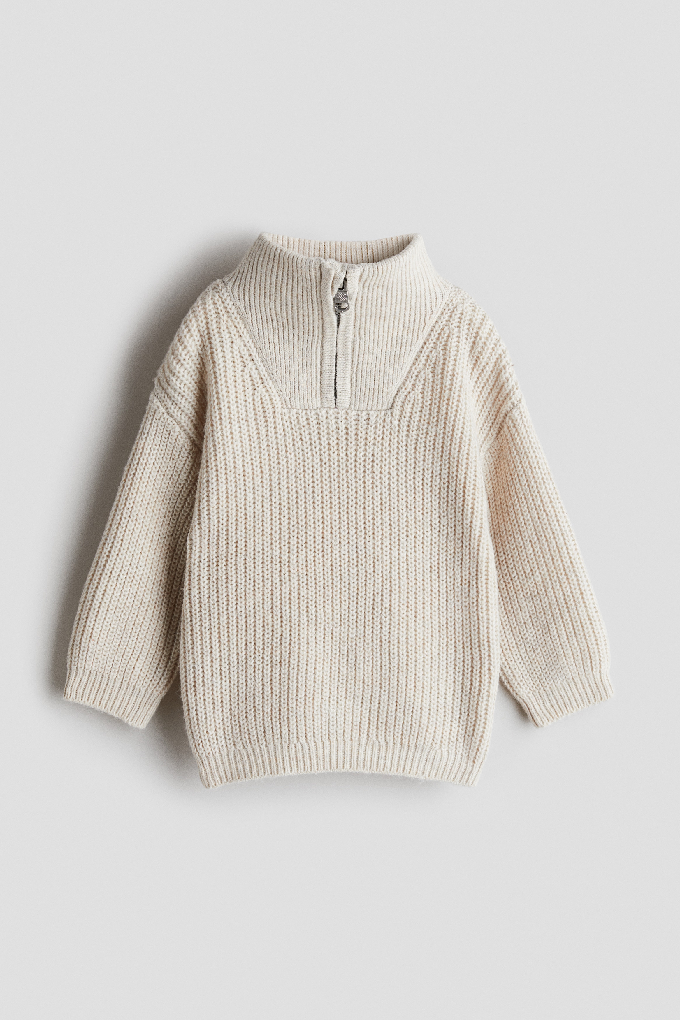 Half-Zip Sweater - Light beige - Kids | H&M US