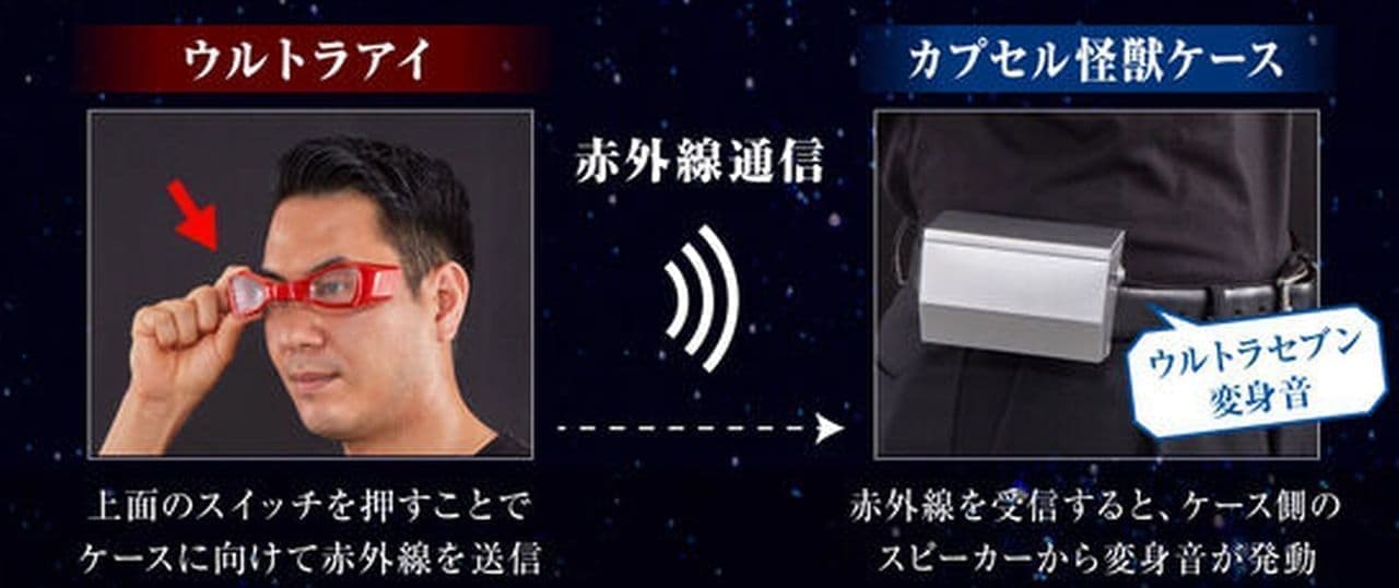ウルトラセブン』の変身音を発生する「ウルトラアイ」8月3日16時予約