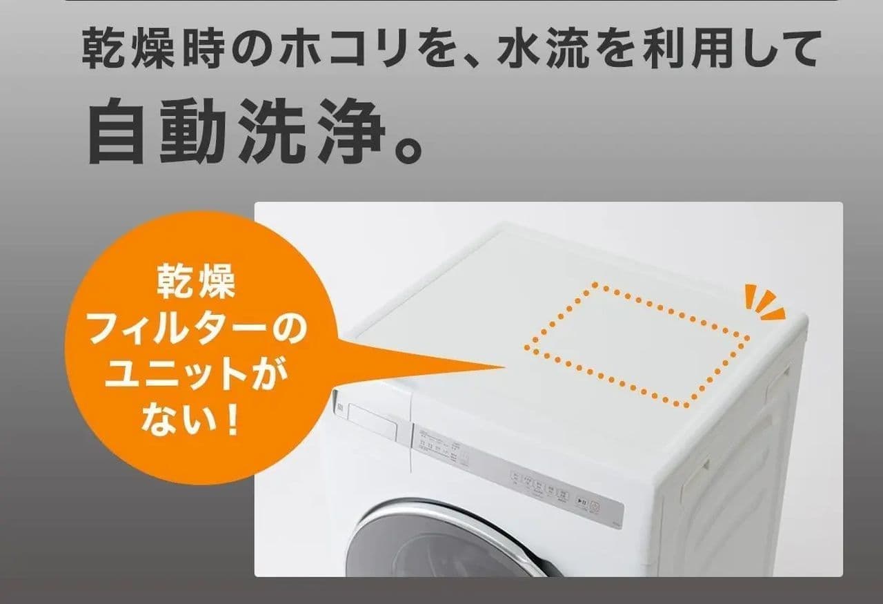 ニトリ 10万円を切るドラム式洗濯乾燥機！60分の特急洗乾コース・乾燥
